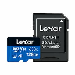 Lexar microSDXC Card 128GB UHS-I High-Performance 633x U3 100MB/s
