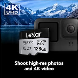 Lexar LMSSIPL128G-BNANG Professional Silver Plus microSDXC UHS-I Card - 128 GB Capacity