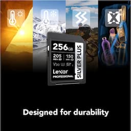 Lexar LSDSIPL256G-BNNNG Professional Silver Plus SDXC UHS-I Card - 256 GB Capacity