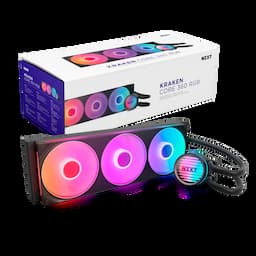 NZXT RL-KR360-B1 Kraken Core 360 RGB, 360mm RGB AIO Liquid Cooler – Black