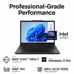 Lenovo 21LUS07C00 ThinkPad X13 G5, 13.3 inch Display, Intel Core Ultra 7, 32 GB RAM, 1 TB Storage, Windows 11 Pro, Laptop