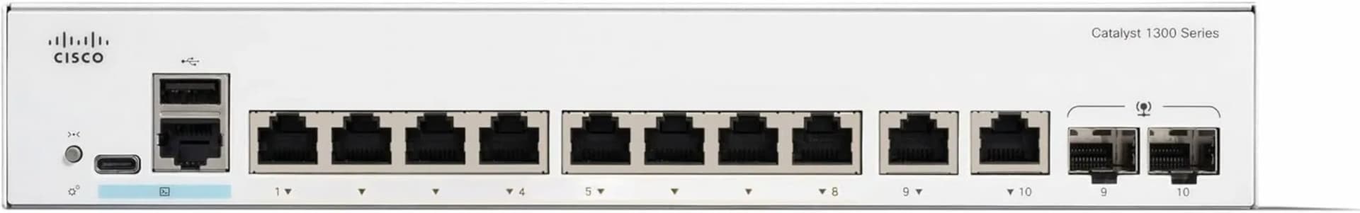 C1300-8T-E-2G, 8-Port, 2G Uplink, Network Switch