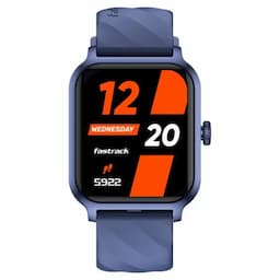 Fastrack 38139PP02K Rave FX2 with 4.64 cm UltraVU HD Display, SingleSync BT Calling, Functional Crown with Blue Strap