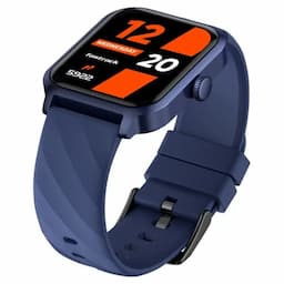 Fastrack 38139PP02K Rave FX2 with 4.64 cm UltraVU HD Display, SingleSync BT Calling, Functional Crown with Blue Strap