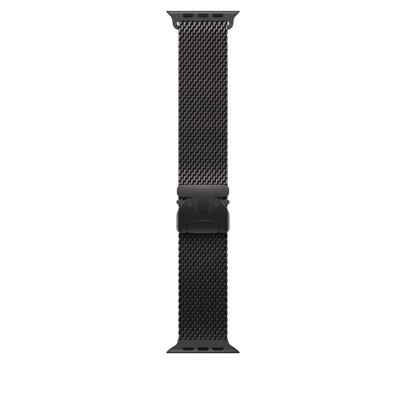 Apple MGHU4ZM/A, 49mm Black Titanium Milanese Loop - Large Watch Strap