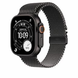 Apple MGHU4ZM/A, 49mm Black Titanium Milanese Loop - Large Watch Strap