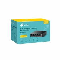 TP Link LS105GP, 5-Port Gigabit Desktop Switch with 4-Port PoE+