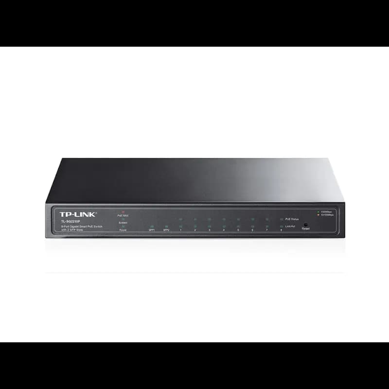TP Link SG2210P, 8-Port Gigabit Smart PoE Switch with 2 SFP Slots