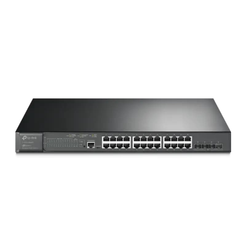 TP Link SG3428XMP, JetStream 24-Port Gigabit and 4-Port 10GE SFP+ L2+ Managed Switch with 24-Port PoE+