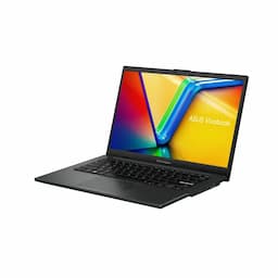 ASUS Vivobook Go 14 E1404FA-EB2522WS, 35.56 cms (14) FHD Display, AMD Ryzen 5 7520U, 8GB RAM, 512GB Storage, AMD Radeon Graphics, Windows 11 Home, Office Home 2024 + M365 Basic (1 Year Validity), Black, Student Laptop