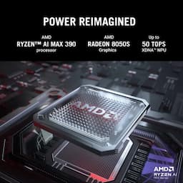 ASUS ROG Flow Z13, GZ302EA-RU420WS, 34.03 cms 13.4 inch Touch 2.5K Display, AMD Ryzen AI MAX 390, AMD Radeon Graphics, 32GB RAM 1TB Storage, Windows 11 Home, Office Home 2024 + M365 Basic (1 Year Validity), Gaming Laptop