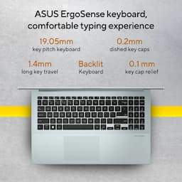 ASUS Vivobook Go 15 E1504FA-BQ2323WS, 39.62 cms (15.6) FHD, AMD Ryzen 3 7320U, 8GB RAM, 512GB Storage, AMD Radeon Graphics, Windows 11 Home, Office Home 2024 + M365 Basic (1 Year Validity), Student Laptop