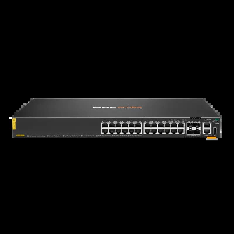 HPE JL725B Aruba Networking , 6200F 24G Class4 PoE, 4SFP+ 370W Switch