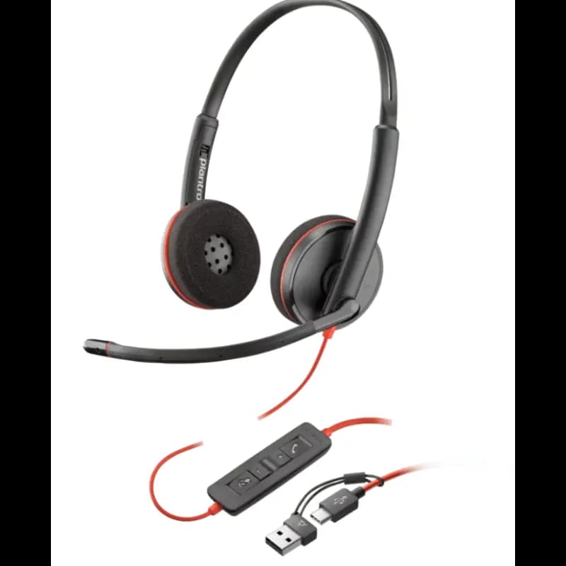 Poly 8X228AA, Blackwire 3220 Stereo USB-C Wired Headset