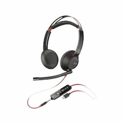 Poly 8X231AA Blackwire 5220 Stereo USB-C Headset +3.5mm Plug +USB-C/A Adapte