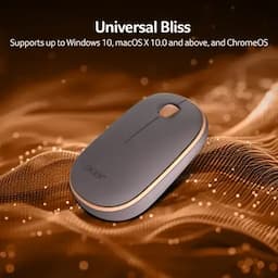 Acer ZC.A01SI.2N1 Bubble Wireless Mouse AMR100, 2.4GHz Silent Click, 1600 DPI, Ergonomic, AA Battery, Win8/10/11, Compact Lightweight Design, Peach