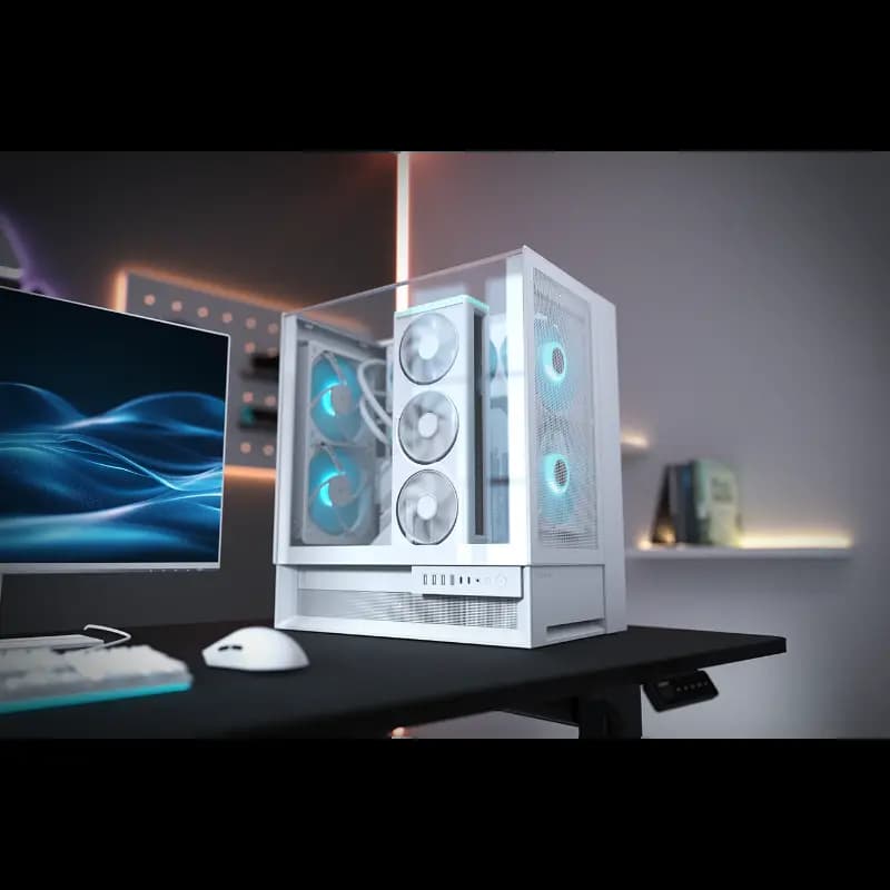 COUGAR GAMING, 382WA30.0002, OMNYX White, Gaming PC Case