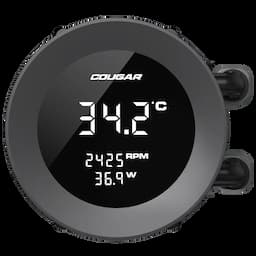 COUGAR 3MPVA240.0001, Poseidon Vistek ARGB 240, Black