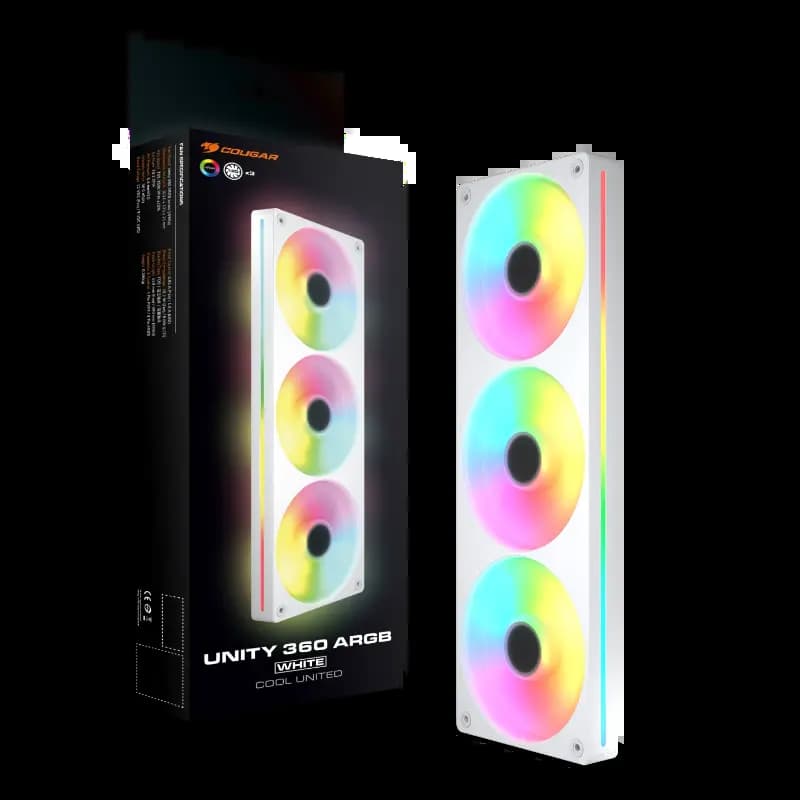 COUGAR 3MUN36RA1.0002, Unity 360 ARGB Reverse Blade, White