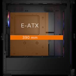 COUGAR 385AD10.0003, Airface Pro RGB, Mid-Tower PC Case, Black