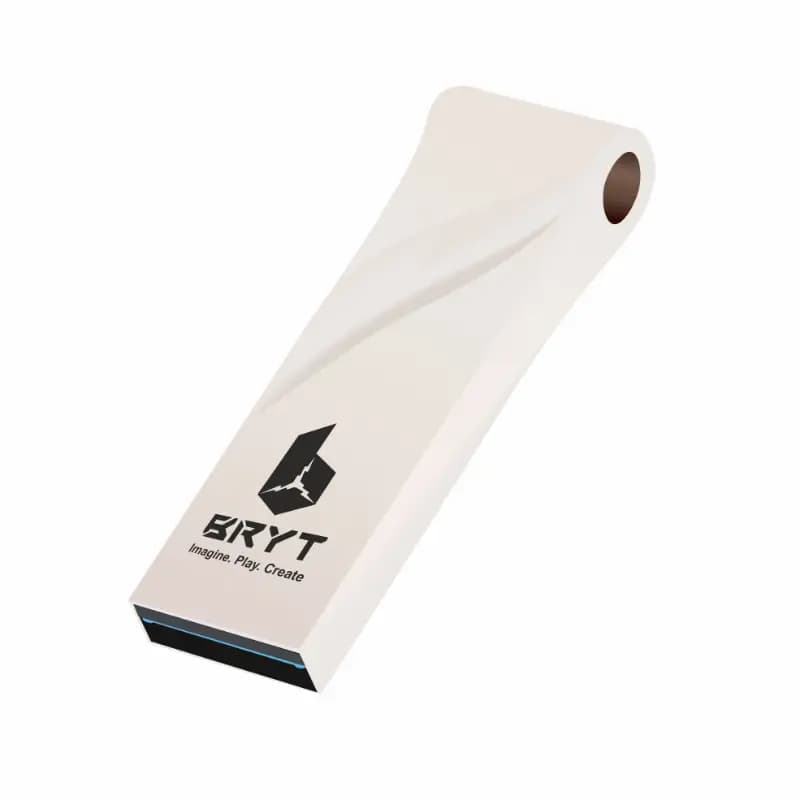 BRYT BR-5001-39 Metal Body Flash Drive USB 3.1 High-Speed Type A Pendrive With 3 Years Warranty 32 GB Pen Drive(Silver)