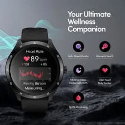 Fastrack Jupiter R2 Smartwatch comes with 3.50 cm Ultra VU TFT Display with 240*240 Pixel Resolution, AI Voice Assistant, Teal Unisex Smartwatch