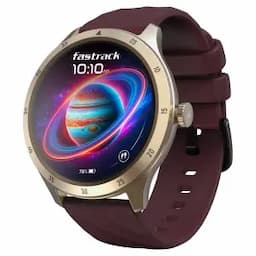 Fastrack Jupiter R2 Smartwatch comes with 3.50 cm Ultra VU TFT Display with 240*240 Pixel Resolution, AI Voice Assistant, Wine Red Unisex Smartwatch