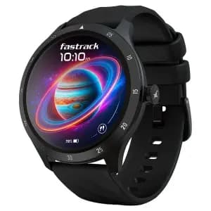 Fastrack Jupiter R2 Smartwatch comes with 3.50 cm Ultra VU TFT Display with 240*240 Pixel Resolution, AI Voice Assistant, Black Unisex Smartwatch