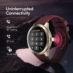 Fastrack Jupiter R2 Smartwatch comes with 3.50 cm Ultra VU TFT Display with 240*240 Pixel Resolution, AI Voice Assistant, Black Unisex Smartwatch