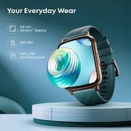 Fastrack Volt S1, 1.83 inch Display, Silicone Strap, BT Calling, 100+ Sports Modes, Heart Rate, SpO2, IP68, Unisex Smartwatch