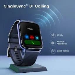 Fastrack Volt S1, 1.83 inch Display, Silicone Strap, BT Calling, 100+ Sports Modes, Heart Rate, SpO2, IP68, Unisex Smartwatch