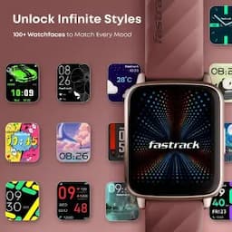 Fastrack Volt S1, 1.83 inch Display, Silicone Strap, BT Calling, 100+ Sports Modes, Heart Rate, SpO2, IP68, Unisex Smartwatch