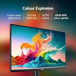 Acer UM.QE1SS.601, 23.8 Inch 16:9 1xVGA 1xHDMI Black, Monitor