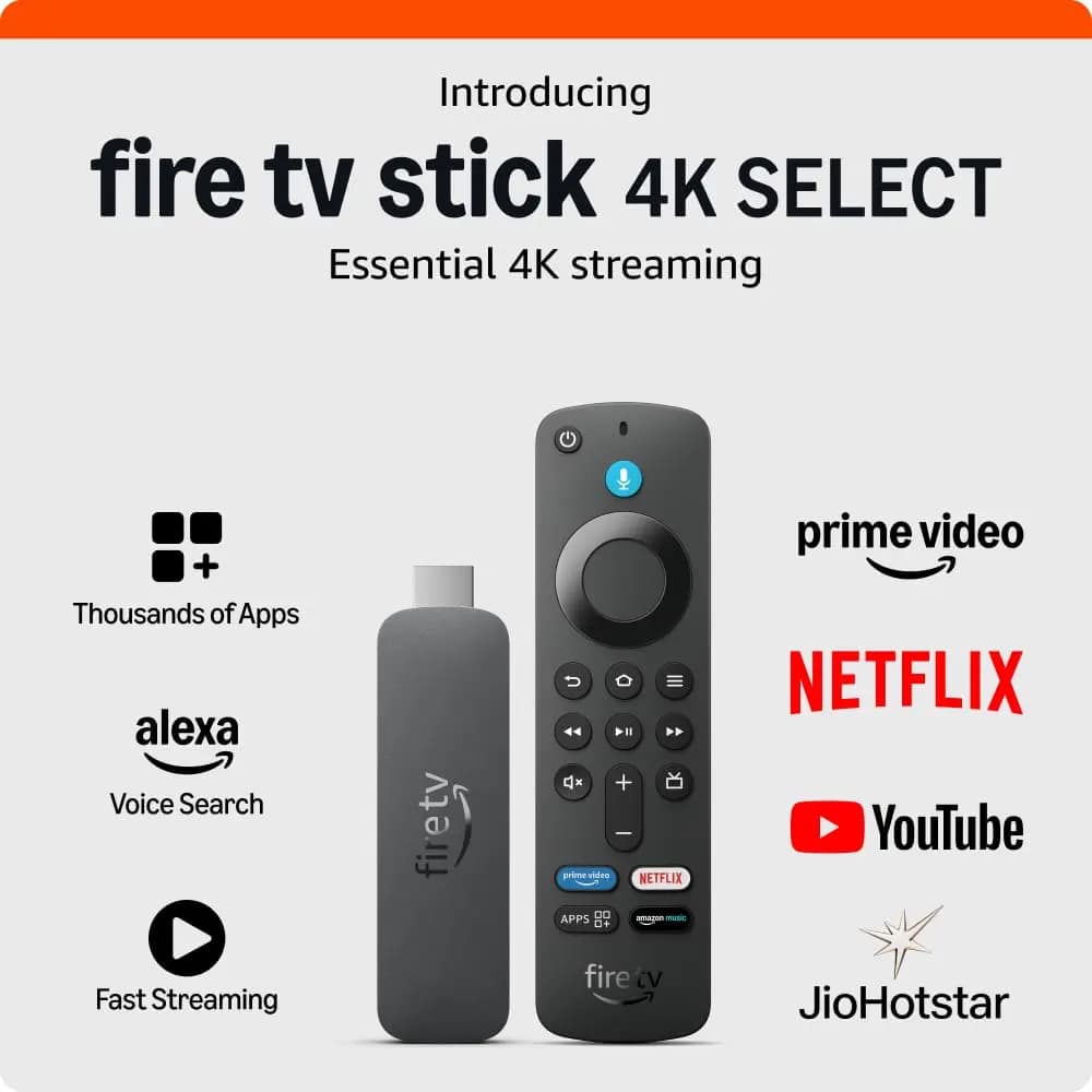Amazon B0CN3ZGJ6H, Fire TV Stick 4K Select, WiFi 5, Alexa Voice Remote, Streaming Device