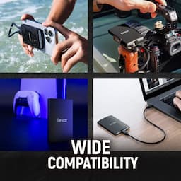 Lexar LSL700X001T-RNNNG, AR700 G2, 1TB External Portable SSD, USB-C, Read 2000MB/s, Write 1800MB/s, Solid State Drive