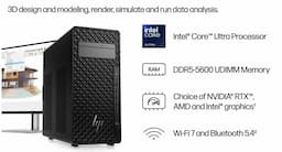 HP C1PT9PT#ACJ, Z2 Tower G9, Intel Core Ultra 7 265 Processor, 16GB RAM, 2TB SSD, Workstation