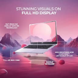 Acer UN.35MSI.00D, Aspire 15 AS15-42, 15.6 Inch Full HD IPS Display, AMD Ryzen 7 7730U Processor, 16GB RAM, 512GB SSD, Windows 11 Home, Backlit Keyboard, Thin and Light, Laptop