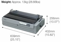 Epson C11CA92022, LQ-2190 24-Pin Impact Printing Technology, Dot Matrix Printer
