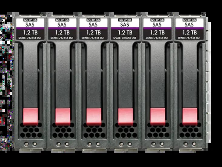 HPE R3U73A MSA 96TB SAS 12G Midline 7.2K LFF (3.5in) M2 1-Year Warranty 6‑pack HDD Bundle