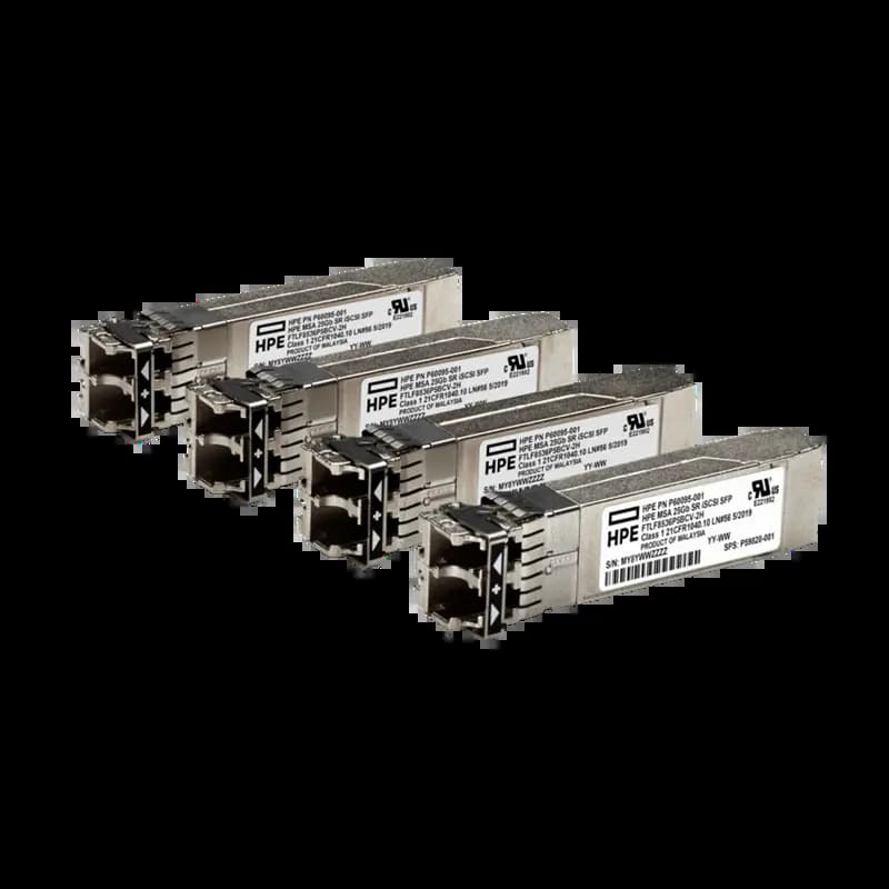HPE S0K91A, MSA 25Gb SFP28 Short Range 4-Pack Transceiver 25Gb SFP28 iSCSI XCVR Optical Transceiver