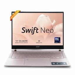 Acer Swift Neo SFN14 UN.35GSI.00M, Intel Core Ultra 5, 16GB RAM, 512GB SSD, 14 Inch WUXGA, Windows 11 Home, Laptop