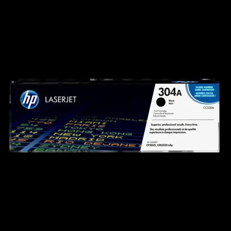 HP CC530AC 304A Black Original LaserJet Toner Cartridge