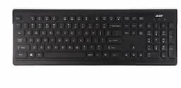 Acer ZC.A01SI.397 USB Wired Keyboard with Palm Rest, Black, Full Size Keyboard