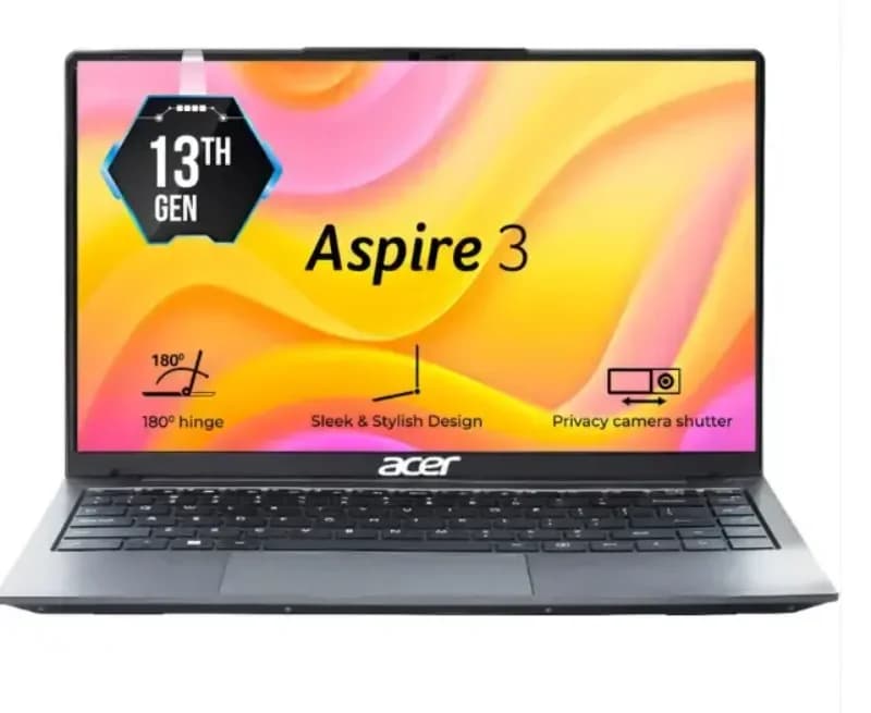 Acer UN.34YSI.01W Aspire 3 A325-53 Laptop, Intel Core i5 13th Gen Processor, 8GB RAM, 500GB Storage, Windows 11 Home, Notebook