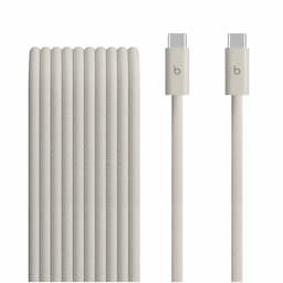 Beats MHX74ZM/A USB-C to USB-C Cable, 3M, Stone, Charging Cable