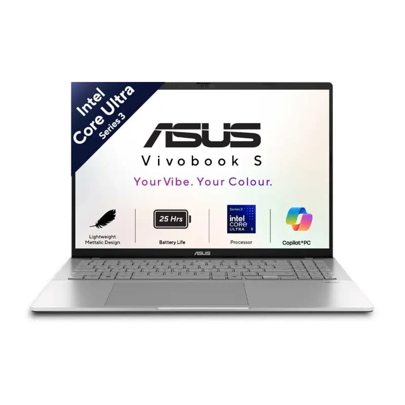 ASUS Vivobook S16 S3607AA-SH087WS, Snapdragon X Plus X1P-42-100 Processor, 16GB RAM, 512GB SSD, 16 Inch WUXGA Display, Windows 11 Home, Microsoft Office Home 2024, Matte Gray, Laptop