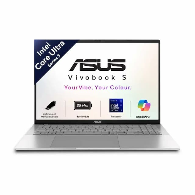 ASUS Vivobook S16 S3607AA-SH087WS, Snapdragon X Plus X1P-42-100 Processor, 16GB RAM, 512GB SSD, 16 Inch WUXGA Display, Windows 11 Home, Microsoft Office Home 2024, Matte Gray, Laptop