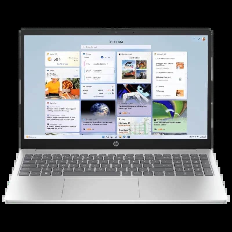 HP BJ3W4PA#ACJ, 15-fd1225TU, 15.6 Inch, Intel Core 3 100U, 512GB SSD, Natural Silver, Laptop