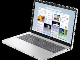 HP D0NZ3PA#ACJ, 15-fd0262TU, Intel Core 5 120U Processor, 24GB RAM, 512GB SSD, 15.6 Inch Full HD Display, Windows 11 Home, Microsoft 365, Natural Silver, Consumer Laptop