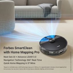Eureka Forbes GVCDFR9KX00000 Smartclean with Home Mapping Pro Robotic Vacuum Cleaner